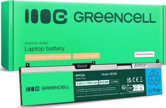 Green Cell-batteri NYFJH-6C 0NYFJH 0RY3F9 0VRX0J for Dell Precision 15 7530 osv. Green Cell-batteri NYFJH-6C 0NYFJH 0RY3F9 0VRX0J for Dell Precision 15 7530 osv.