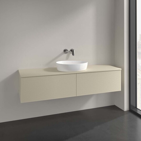 Villeroy & Boch Antao Servantskap med 2 skuffer 160x50x36 cm m/lys Grå Matt Villeroy & Boch Antao Servantskap med 2 skuffer 160x50x36 cm m/lys Grå Matt