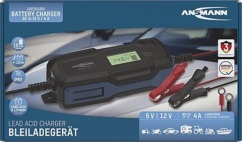 Ansmann Batterilader 6-12v 4a
