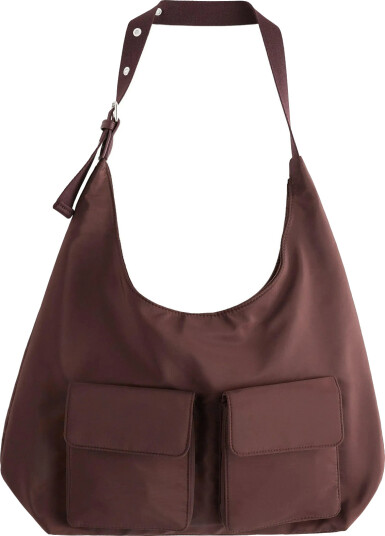 Lindex Bag V Shape W Pockets - Brown - ONE SIZE