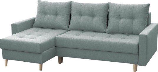 Bodo Divansovesofa 222x140x90 cm Grå