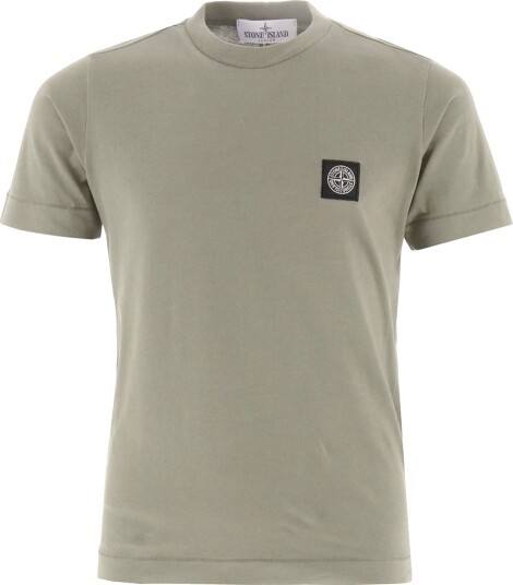 Stone Island T skjorte Pearl Grey Stone Island 10 år 140 T skjorte Grå Grønn