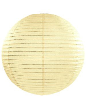 Kremfarget Papirlanterne / Papirlykt 20 cm Kremfarget Papirlanterne / Papirlykt 20 cm