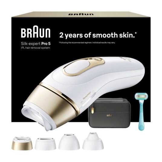 Braun IPL Silk·expert Pro 5 hårfjernerlys PL5431 hvit/gull