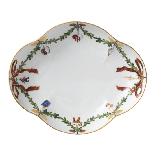 Royal Copenhagen Star Fluted Christmas fat Ø 18 cm