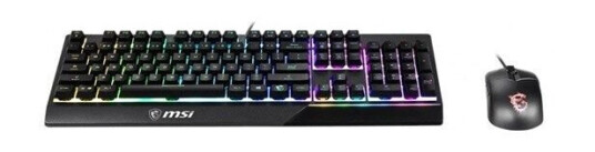 MSI Vigor GK30 Gaming Tastatur og Mussett - Mekanisk - USB - Svart med RGB Bakgrunnsbelysning MSI Vigor GK30 Gaming Tastatur og Mussett - Mekanisk - USB - Svart med RGB Bakgrunnsbelysning