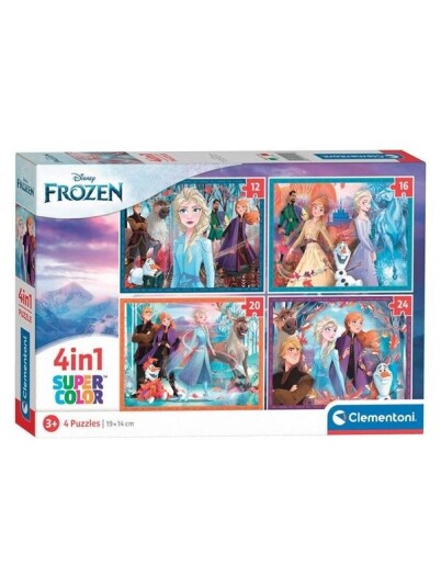 Clementoni Puzzles Disney Frozen 4in1 Gulv Clementoni Puzzles Disney Frozen 4in1 Gulv