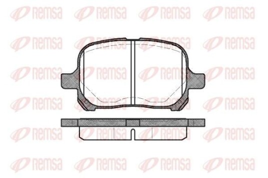 Bremseklosser REMSA 0621.00 Bremseklosser REMSA 0621.00