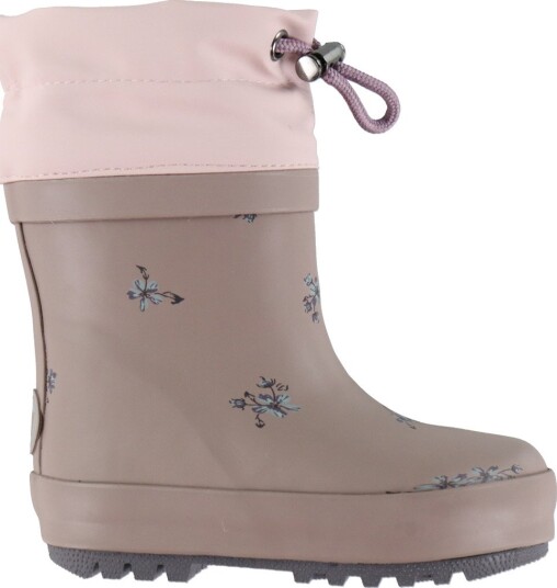 Wheat Rubber Boot Thermo DRY ROSE FLOWERS 35