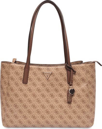 GUESS Noelle Ii Tech Tote   Beige   ONE SIZE