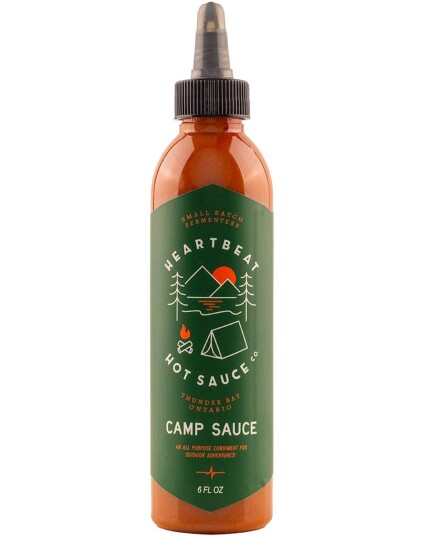 Heartbeat Hotsauce Camp Sauce Medium Sterk Chilisaus med Scotch Bonnet Chili 177 ml Canada Heartbeat Hotsauce Camp Sauce Medium Sterk Chilisaus med Scotch Bonnet Chili 177 ml Canada