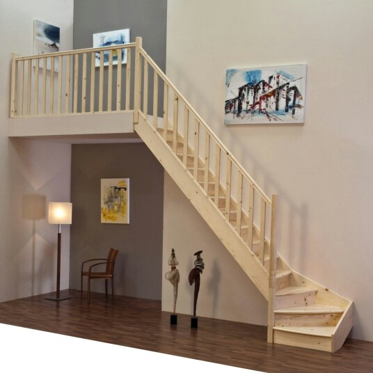 Minka Home Kvartsvingstrappe venstre gran