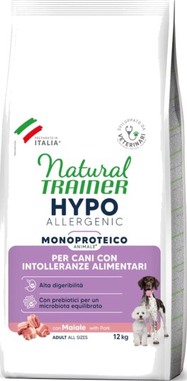 Natural Trainer Tørrfôr Hypoallergenic Med Svin Sparepakke 2 X 12 kg