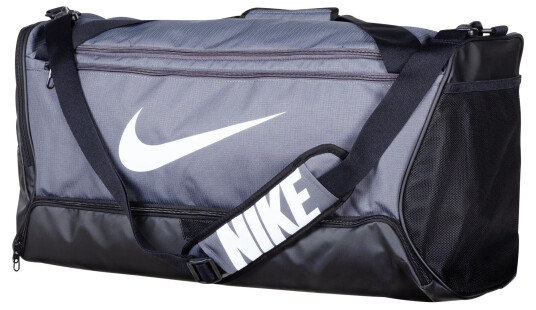 Nike Brasilia Medium Duffel Bag, treningsbag Iron Grey/black/whit Nike Brasilia Medium Duffel Bag, treningsbag Iron Grey/black/whit