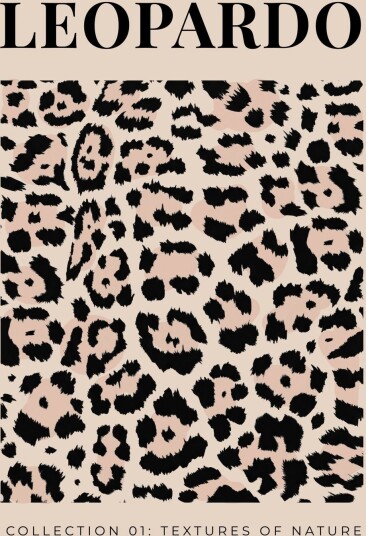Plakat Leopardo Tekstur