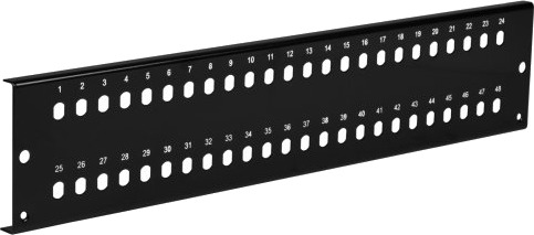 Efb Elektronik Vsb2he Fp Sw 48St Frontpanel Stål Sort 1 Stykker VSB2HE FP SW 48ST