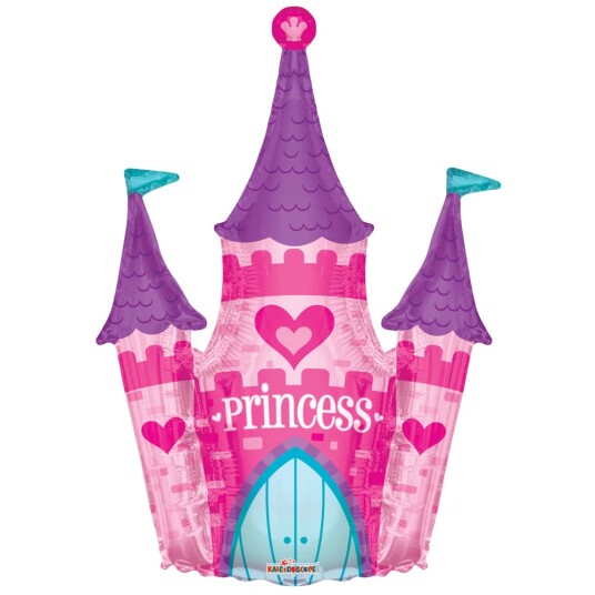 Prinsesseslott STOR Folieballong 91 cm