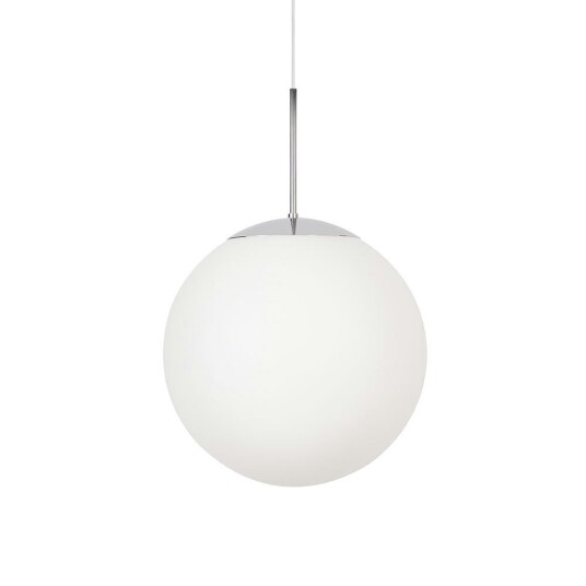 Konsthantverk Glob Pendel Krom / Hvit 25 cm