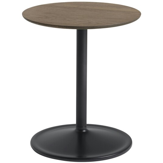 Muuto Soft Sidebord Ø41x48 cm Massiv Røkt Eik / Sort
