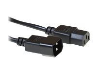 MicroConnect - Strømforlengelseskabel - IEC 60320 C14 til IEC 60320 C13 - AC 250 V - 10 A - 10 m - svart