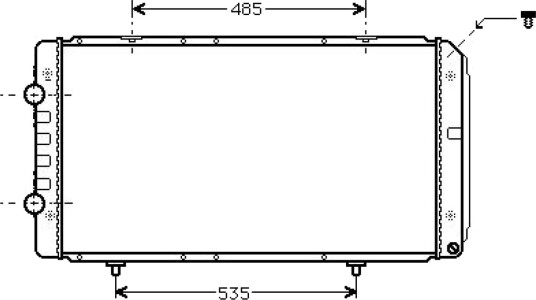 DIEDERICHS DCM2796 Radiator motorkjøling