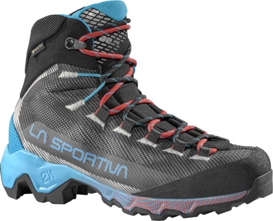 La Sportiva Women"s Aequilibrium Hike Gore tex Carbon/malibu Blue 41 La Sportiva Women"s Aequilibrium Hike Gore tex Carbon/malibu Blue 41