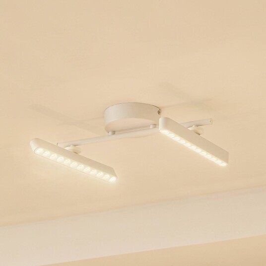 Lindby LED-spotlight Eldrin hvit 2 lyskilder lyspunkter