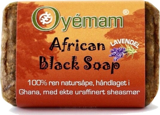 Oyemam african black soap med sheasmør & lavendel Oyemam african black soap med sheasmør & lavendel
