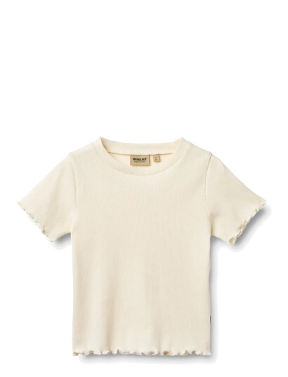 Wheat Rib T Shirt S/S Alicia Cream 152 Wheat Rib T Shirt S/S Alicia Cream 152