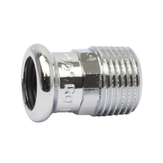 Altech CU Nippelmuffe Pressfitting Forkrommet 12mmx3/8" Altech CU Nippelmuffe Pressfitting Forkrommet 12mmx3/8"