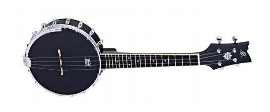 Ortega Guitars Ortega Oubj100-Sbk 4-Str. Ukulele-Banjo Med Gigbag