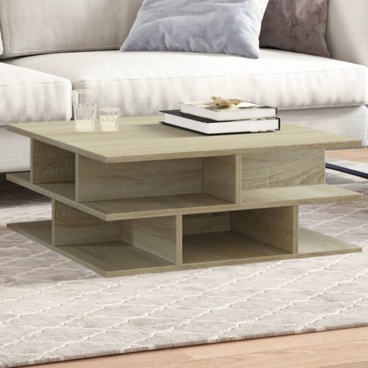  Salongbord sonoma eik 70x70x29 cm konstruert tre 840746