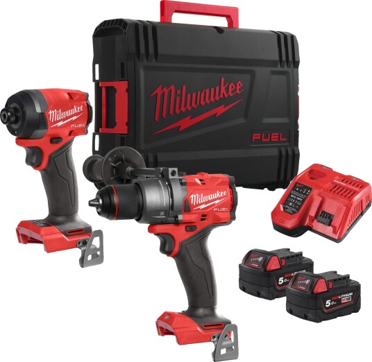 Milwaukee Batteri M18 FPP2A3-502X Verktøypakke Med Og Lader