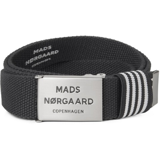 Mads Nørgaard Black Weave Bo Belte One Size