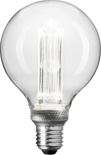 Unison Globe LED E27 G100 Klar 2,5W 3000K Dimbar