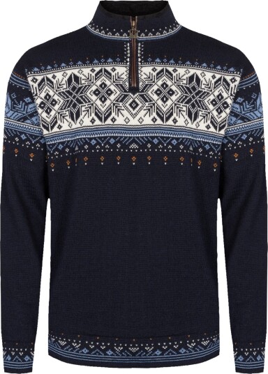 Dale of Norway Men"s Blyfjell Knit Sweater Navy/Red/Offwhite/Indigo Blue S Dale of Norway Men"s Blyfjell Knit Sweater Navy/Red/Offwhite/Indigo Blue S