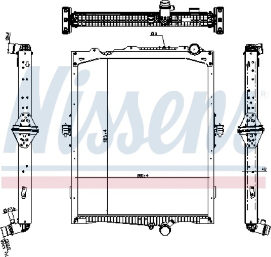 Radiator NISSENS 65479