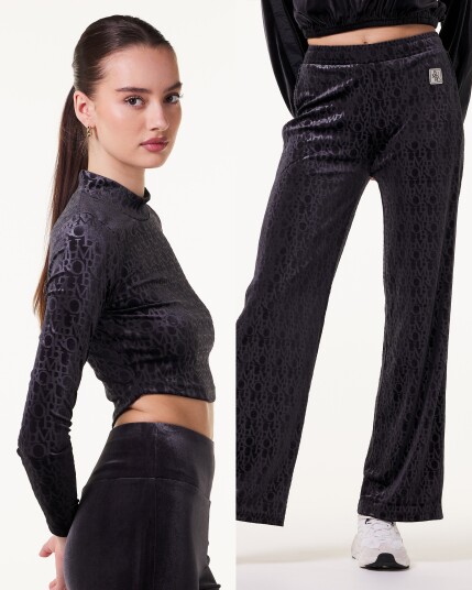 Bumpro SETT Logomania Velour Black