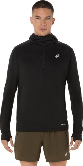 Asics Men"s Road Winter Long Sleeve Hoodie Performance Black S Asics Men"s Road Winter Long Sleeve Hoodie Performance Black S