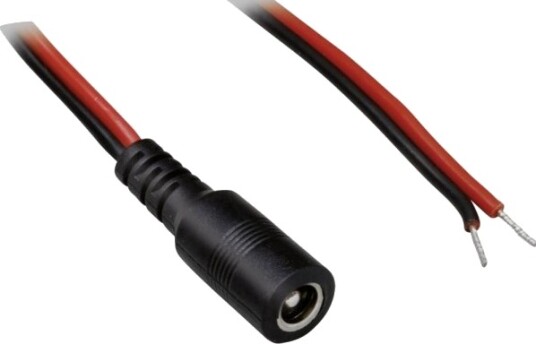 Bkl Electronic Lavspennings Tilkoblingskabel Åpen Ende 5,50 Mm / 2,50 Mm / 2,50 Mm 30,00 Cm – 1 Sett