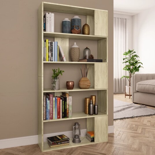 vidaXL Bokhylle/Romdeler sonoma eik 80x24x159 cm sponplate vidaXL Bokhylle/Romdeler sonoma eik 80x24x159 cm sponplate