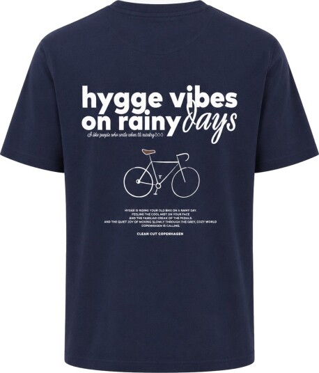 Clean Cut Copenhagen Hygge Organic T Shirt Blå XXL