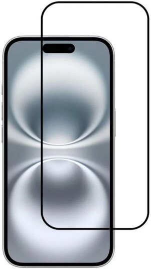 INCOVER iPhone 17 Full Fit Skjermbeskyttelsesglass Gjennomsiktig / Svart Kant
