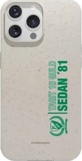 Phonecases3D iPhone 14 Pro Färjestad BK komposterbart deksel, hvit