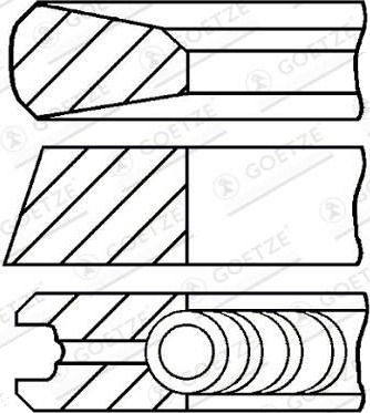 Stempelringsett GOETZE ENGINE 08-785200-00