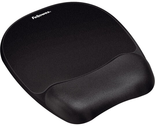 Fellowes Memory Foam Musematte m/HÃ¥ndleddstÃ¸tte 20,1x23,5cm Sort