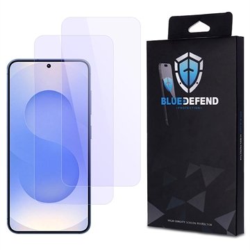 BlueDefend Samsung Galaxy S25 Anti Blue Light Skjermbeskyttere Beskyttelsesglass 2 stk. BlueDefend Samsung Galaxy S25 Anti Blue Light Skjermbeskyttere Beskyttelsesglass 2 stk.
