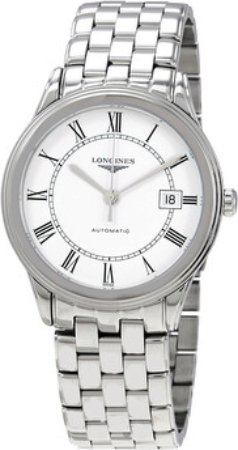 Longines Herreklokke L4.974.4.21.6 Flagship Hvit/Stål Ø38.5 mm Longines Herreklokke L4.974.4.21.6 Flagship Hvit/Stål Ø38.5 mm