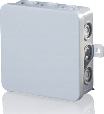 Samledåse E114 100 X 100 X 40 Mm Med Udv. Befæst. Grå Ip54