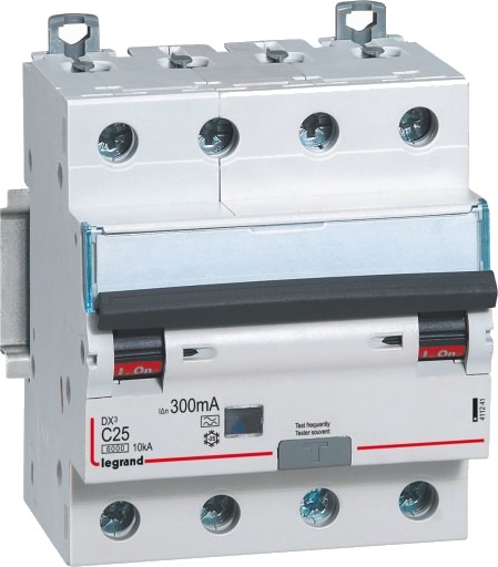 Kombiafbryder Dx3 Automatsikr/Hpfi C 20A 30Ma 4P 6/10Ka Type A